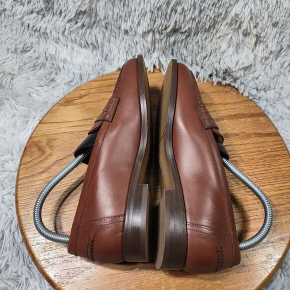 Sezane Andrea Natural Heritage Womens Size 8 EU 38 Warm Brown Leather Loafers - Picture 3 of 12